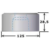 Matrice carrée N°13GK de 50,2 à 70,7 mm